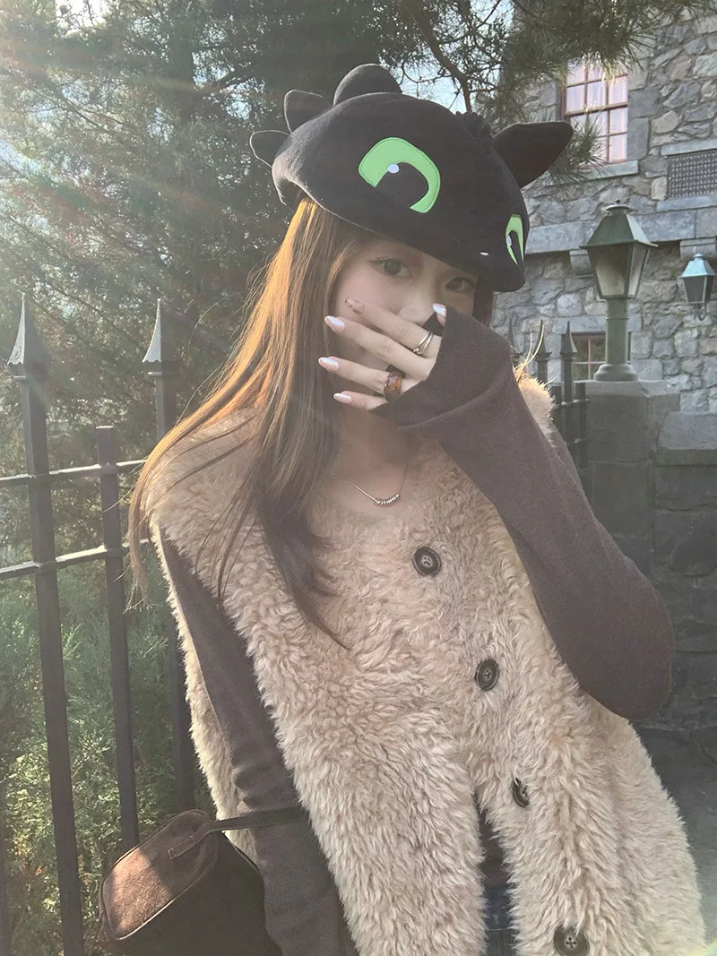 Women Faux Fur Vest Coats Solid Fur Jackets Cotton Linen Round Neck Sleeveless Single Breasted Loose Casual 2026 Autumn Winter