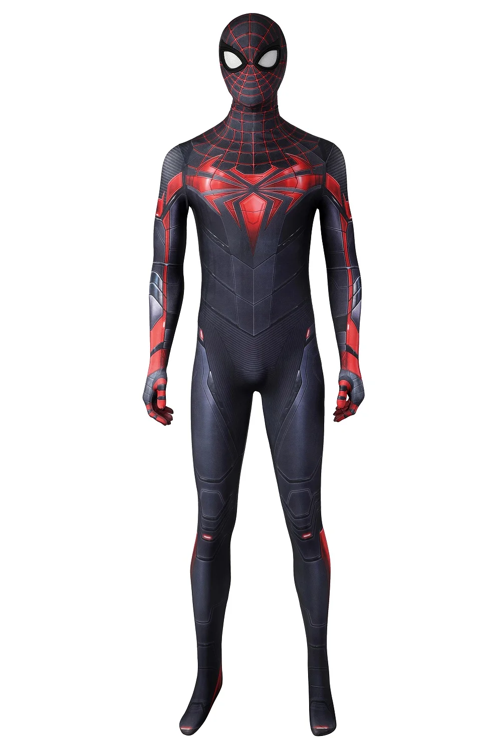 PS5 Insomniac Miles Morales Advanced Suits Spiderman Cosplay Costume Superhero 3D Printed Spandex Halloween Costume Zenzai Suit