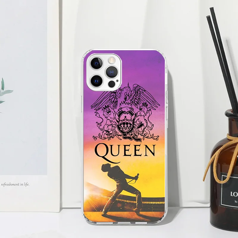 Rock Funky Freddie Mercury Queen Phone Case For Iphone 16 15 14 13 Pro Max 12 Mini 11 X Xr Xs 7 Plus 8 + Se 2020 Art Fundas Back