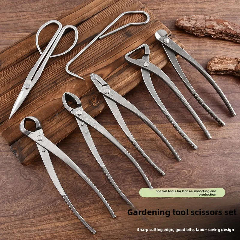 Stainless Steel Gardening Tool Set Ball Joint Pliers Slanted Mouth Scissors Leaf Sprout Scissors Outdoor Gardening Tools