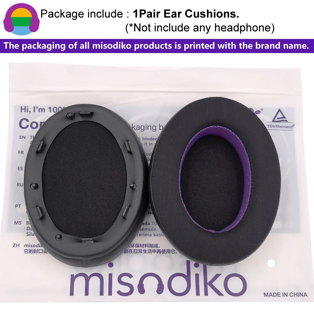 misodiko Upgraded Ear Pads Cushions Replacement for Sony WH 1000XM3 Headphones