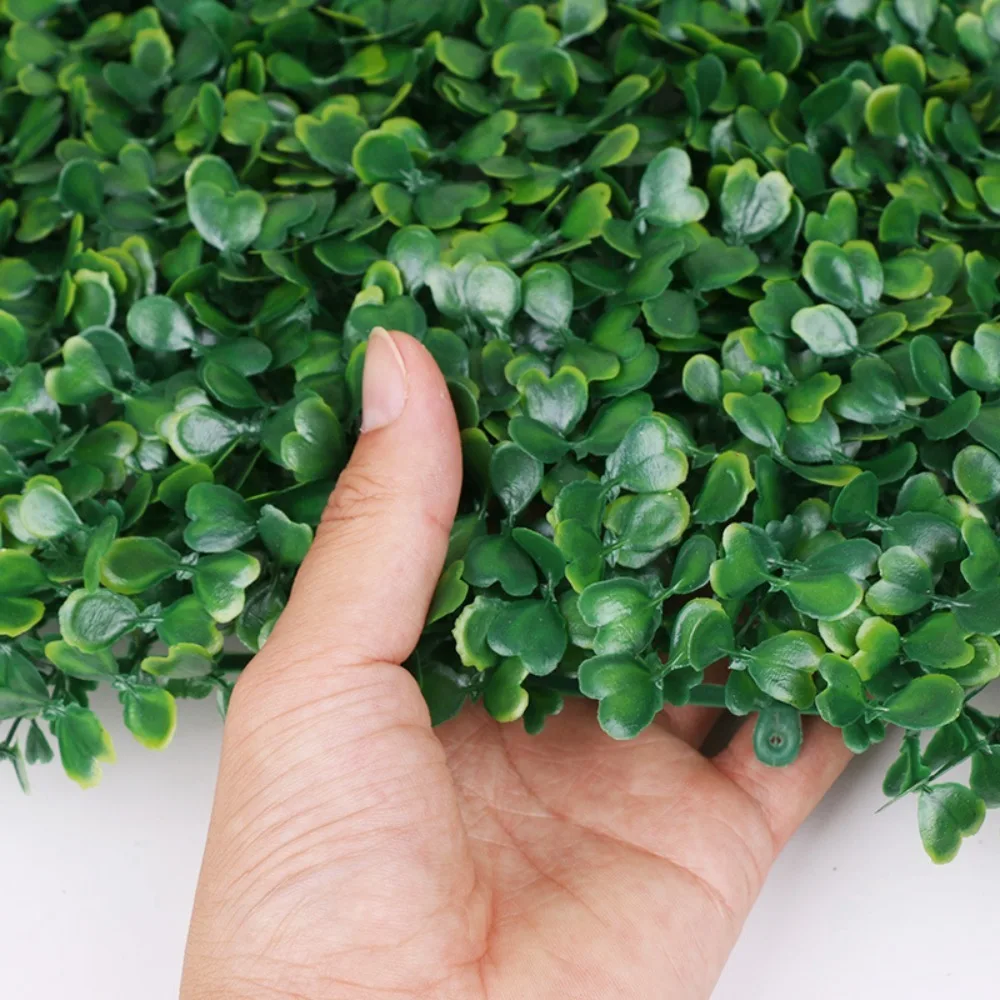 3pcs Simulation Green Plant Wall Turf Living Room Mat Plastic Wedding Wall Decoration Artificial Turf