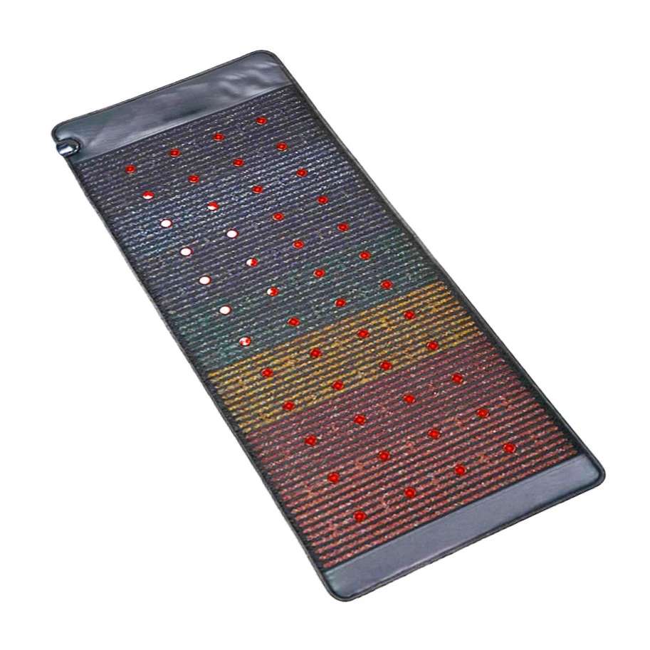 Far Infrared Heating 180*90CM Single Photon Therapy PEMF Massage Mat For Full Body Bio-heating Crystal mattress With 7 Gemstone