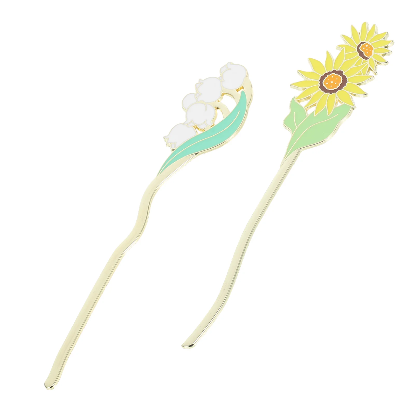 

Elegant Floral Bookmark Set: Metal Flower Page Holders - Cute Aesthetic Book Accessories for Reading Gift