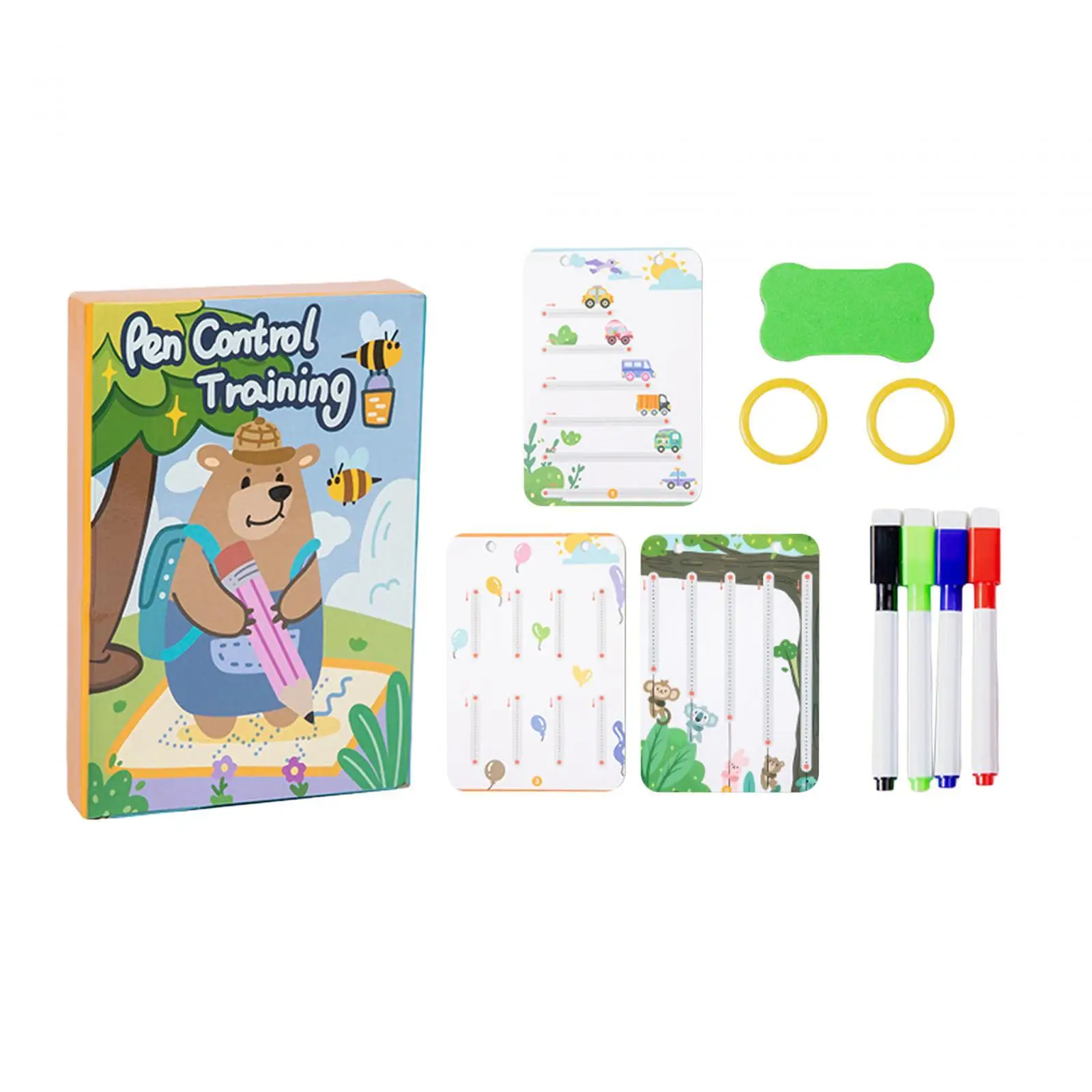 Kids Alphabet Cards Letter Tracing Practice Workbook Preschool Handwriting Activity Book for Toddler Learning