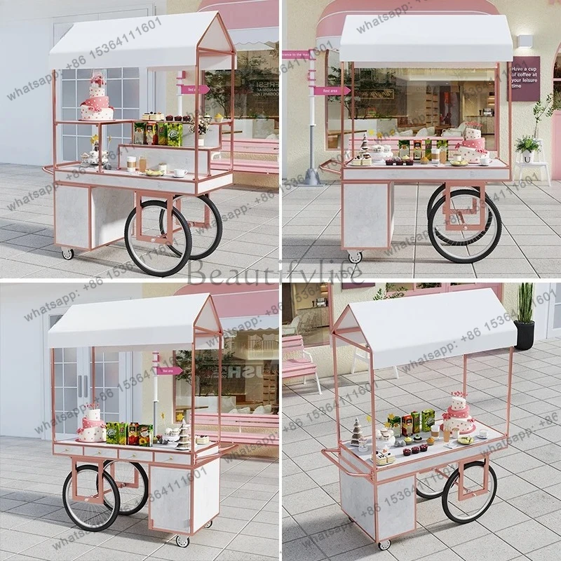 stall trolley shopping mall stall promotion display stand mobile stall trolley