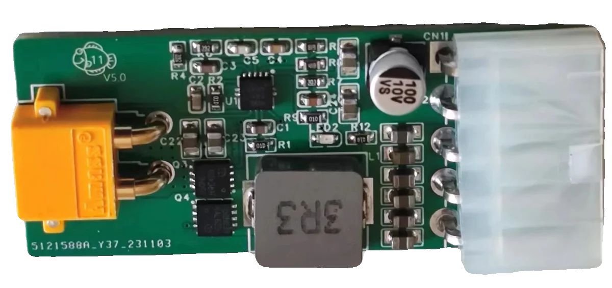 Ultra-thin, Ultra-small, High-power DC 12V Input XT30 Hard Drive SATA Large 4D Large 4P Power Supply Module