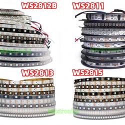 WS2812B WS2811 WS2813 WS2815 Pixel Smart 5050 taśma LED RGB WS2812 indywidualnie adresowalna 30/60/144 diod led/m taśma DC5V/12V