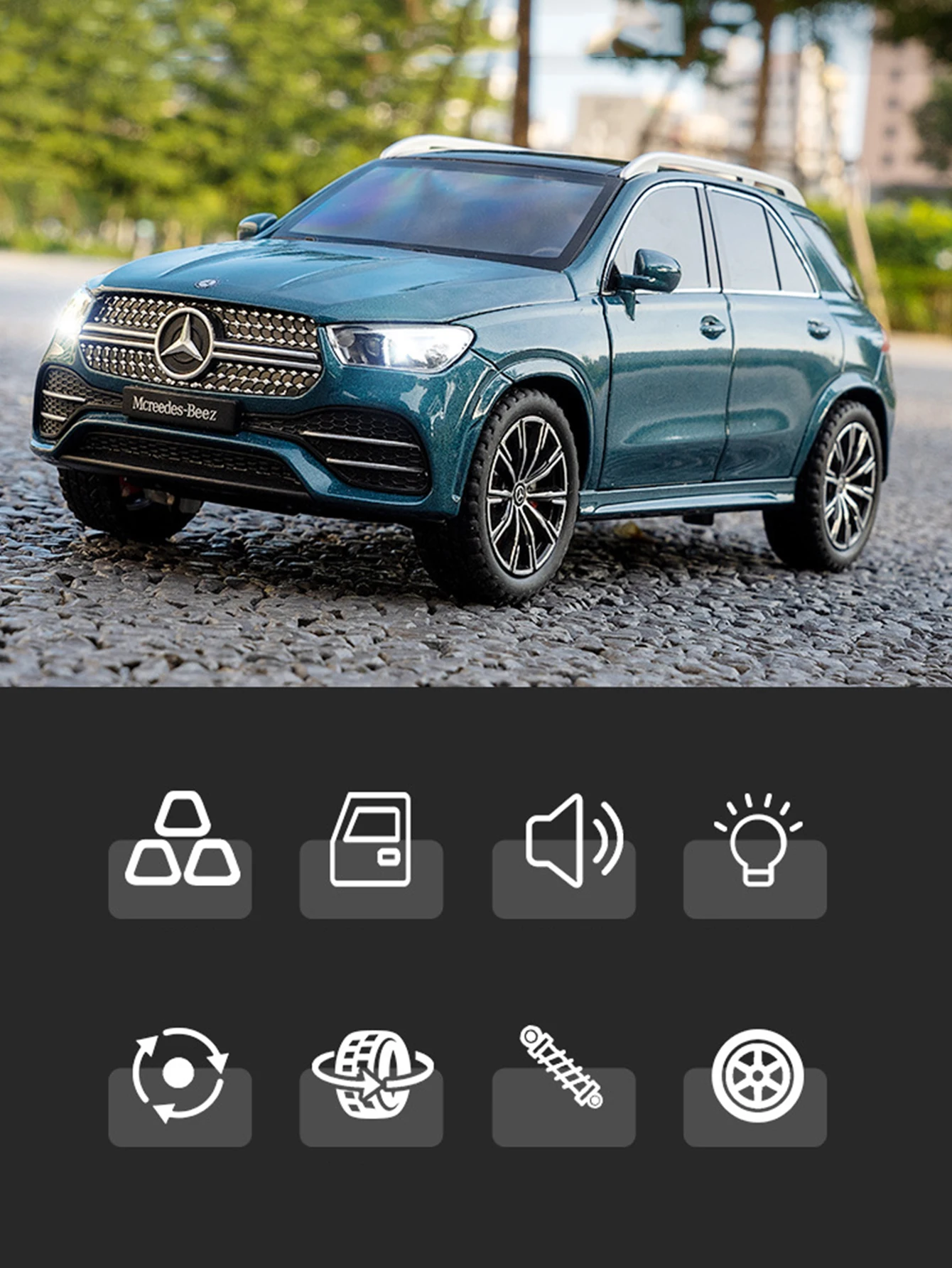 

1: 24 simulation zinc alloy off-road model car, static ornament, metal collectible gift car