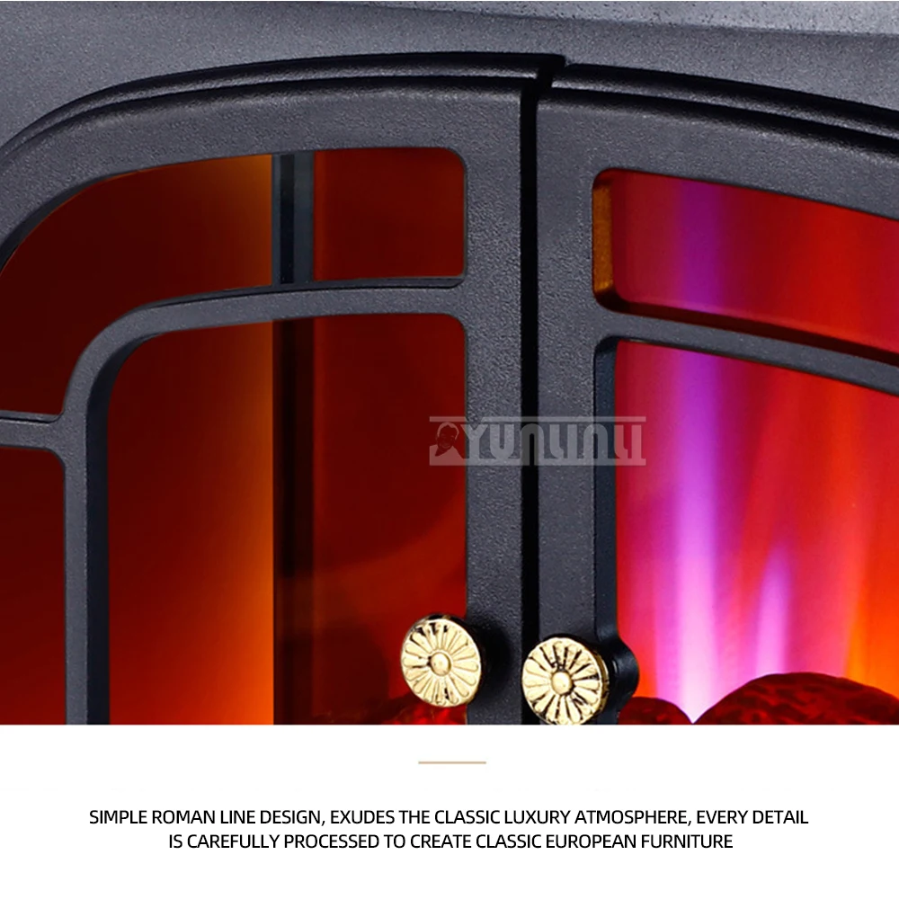 Роскошный электрический обогреватель 3D камин пламя электрический быстрый обогреватель бытовой Крытый бездымный Eletrodomestico