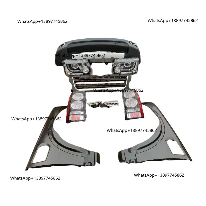 طقم هيكل السيارة عالي الجودة من Peiqi لسيارة لاند روفر ديسكفري 3. طقم تجميل لسيارة ديسكفري 2010 3. ترقية مصدات لاند روفر #1