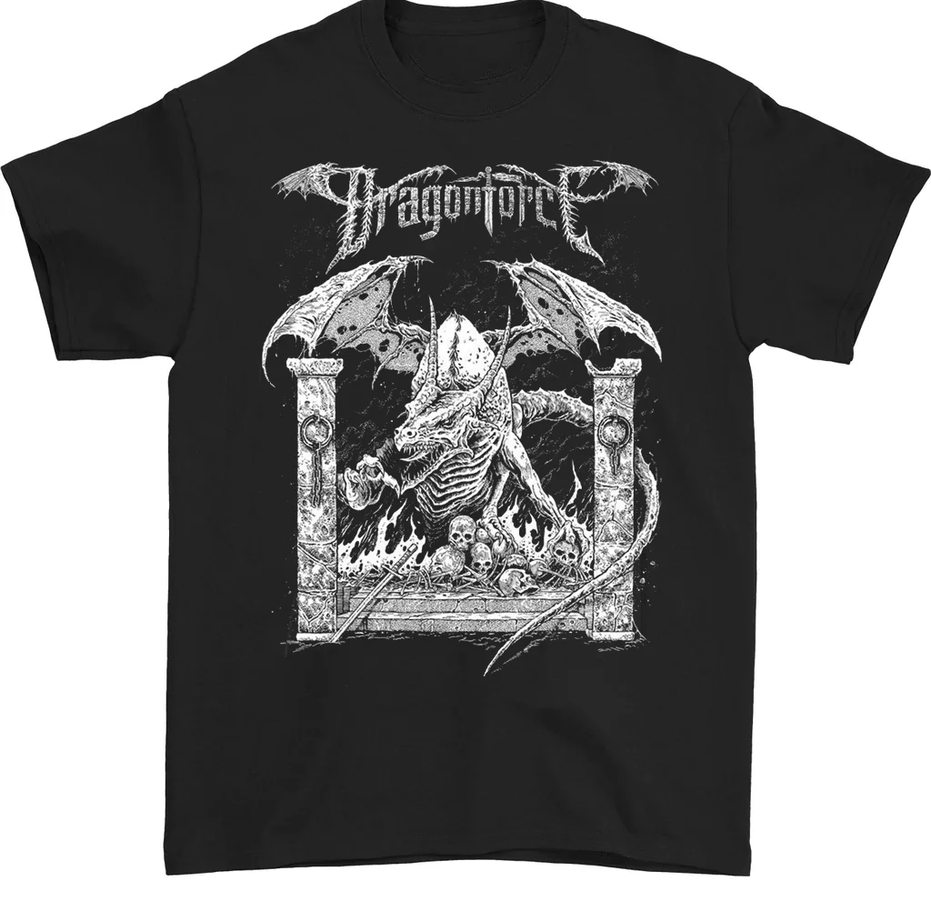 T-shirt z albumu zespołu DragonForce czarna bawełna Unisex wszystkie rozmiary od 5xl 1 f541