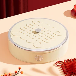 UFORU Living room household dry fruit tray candy box Chinese nut storage box wedding sugar tea table fruit snack tray