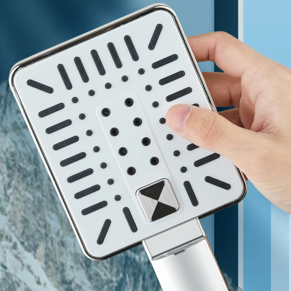 3-режимная насадка для душа, экономия воды, ручная насадка для душа с большим расходом воды, усилитель высокого давления, аксессуары для ванной комнаты в отеле