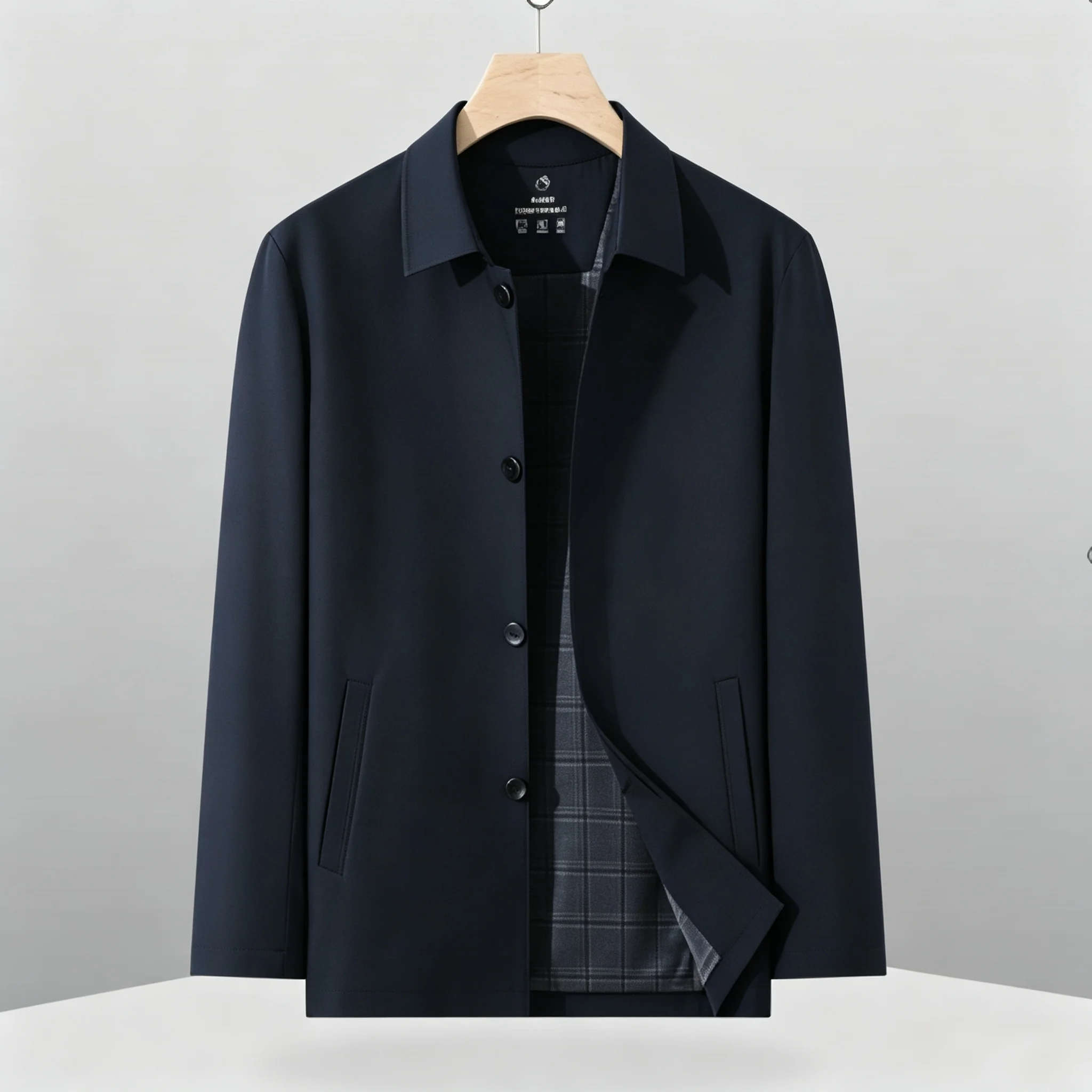 Lightweight Business Casual Jacket Men Spring Autumn Summer Four Seasons Wear Comfortable Loose Fit