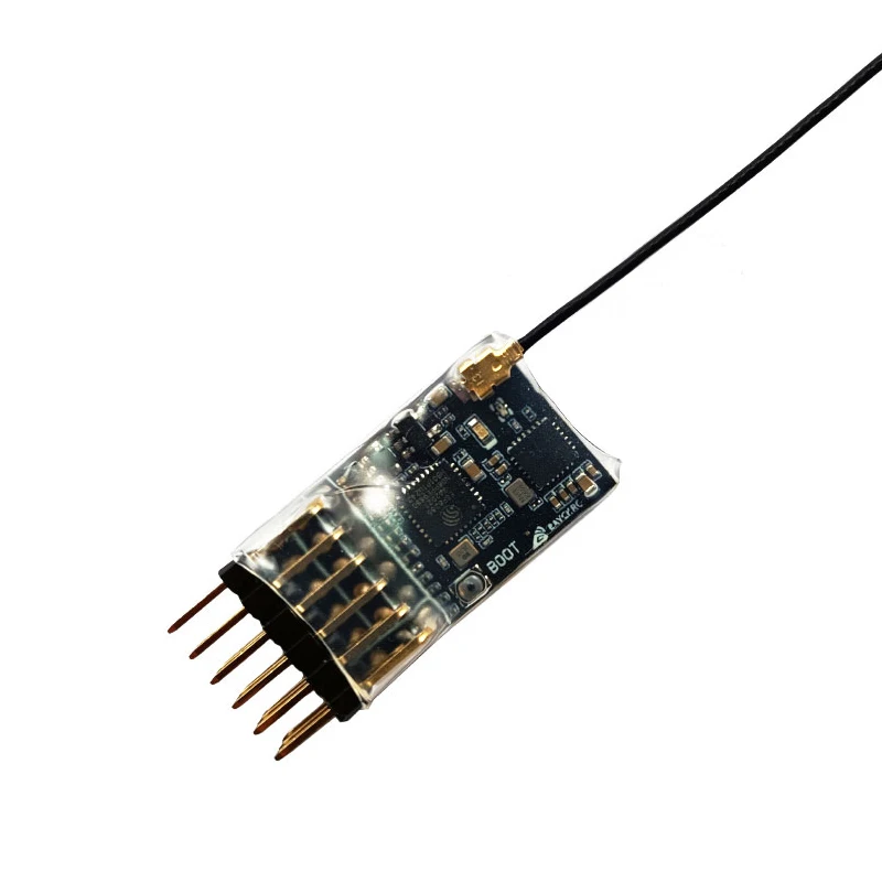 

BAYCK 4V-10V ELRS 5 Channels 2.4GHz PWM Receiver IPEX1 RF Connector 2.4G Copper Tube Antenna for Fixed Wing Airplane FPV Drone