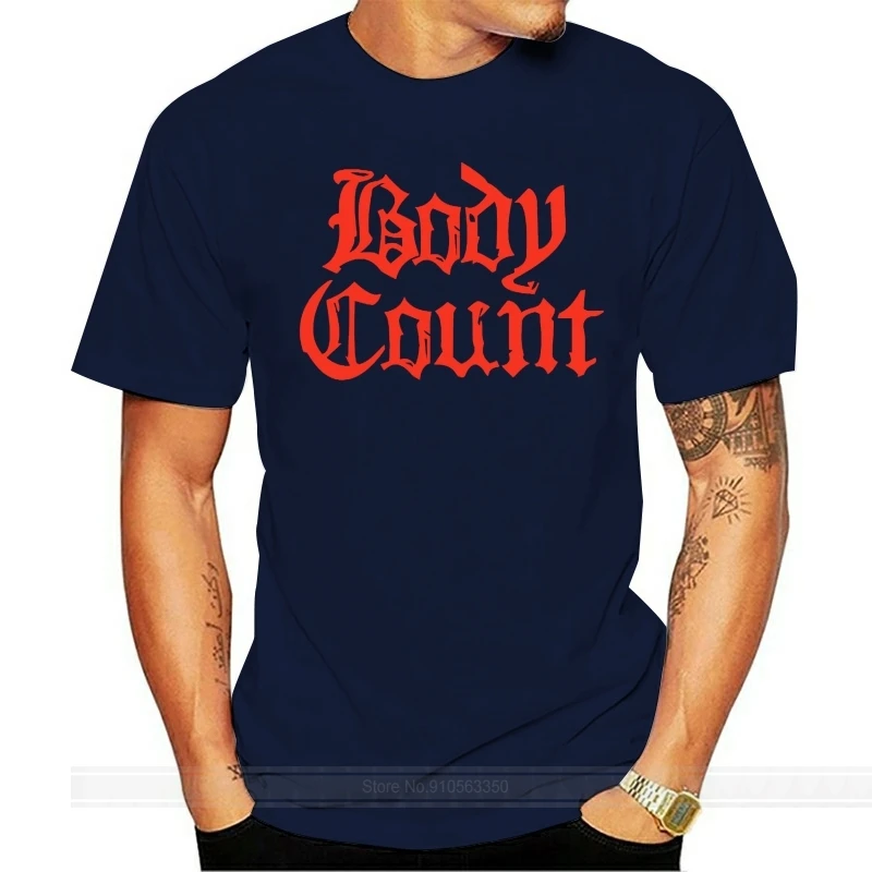 Body Count T-Shirt Black Logo Hip Hop Heavy Metal Hardcore born dead cotton tshirt men summer fashion t-shirt euro size