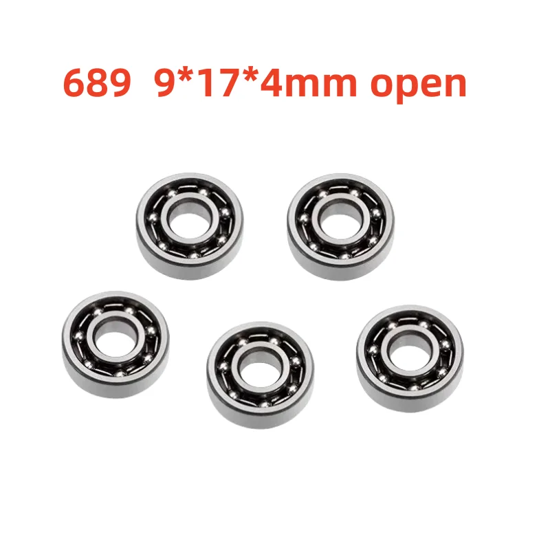 100 sztuk miniaturowych łożysk kulkowych 689 689K, 9*17*4 mm, otwarte, z głębokim rowkiem, 9x17x4 mm. — 2