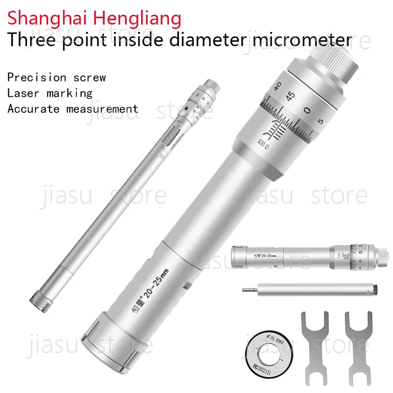 

Three-Jaw Mechanical Extension Rod Micrometer Three-Point Internal Measuring Micrometer Bore Diameter Inner Hole Measurement