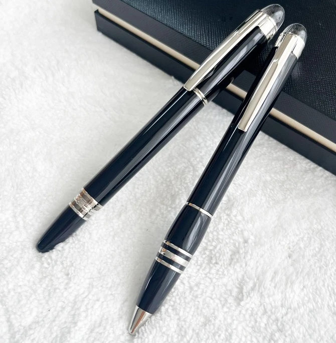 إصدار محدود من الراتنج الأسود MB رقعة الشطرنج كريستال ستار رولربال جل قلم حبر جاف تصميم فريد من نوعه رمز سلسلة المكتب NDL33966L