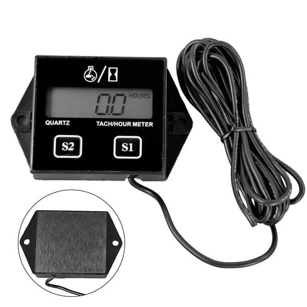 Digital Tachometer and Hour Meter for Small Engine Applications Supports Various Ignition Modes and Features Waterproof Design