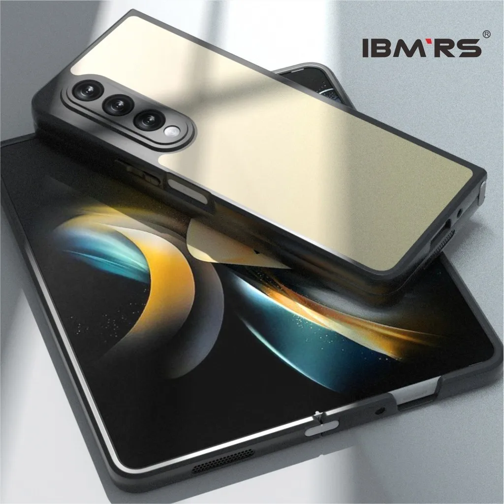 

IBMRS for Samsung Galaxy Z Fold4 fold Case,Frosted transparent Shockproof Protection Case