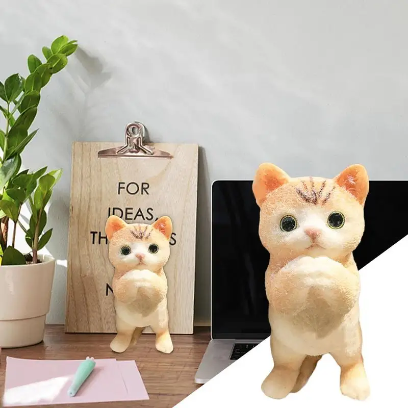 Sensory Dog Toys Sensory Toys Squeeze Toys Desk Decor Cat Dog Shape Collectible Figurines Desk Toys Soft Flocking Fidget Toys