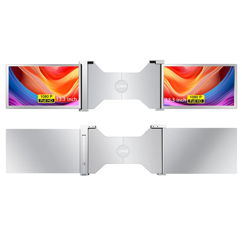 FOPO Triple Screen High Quality Usb c Triple Monitor for Laptop Compatible With Wins and MacOS