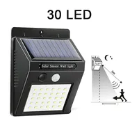 30 LED Solar Light PIR Motion Sensor Wall Light Solar Lamp Outdoor Waterproof Solar Powered Sunlight Street Lamp Garden Decor