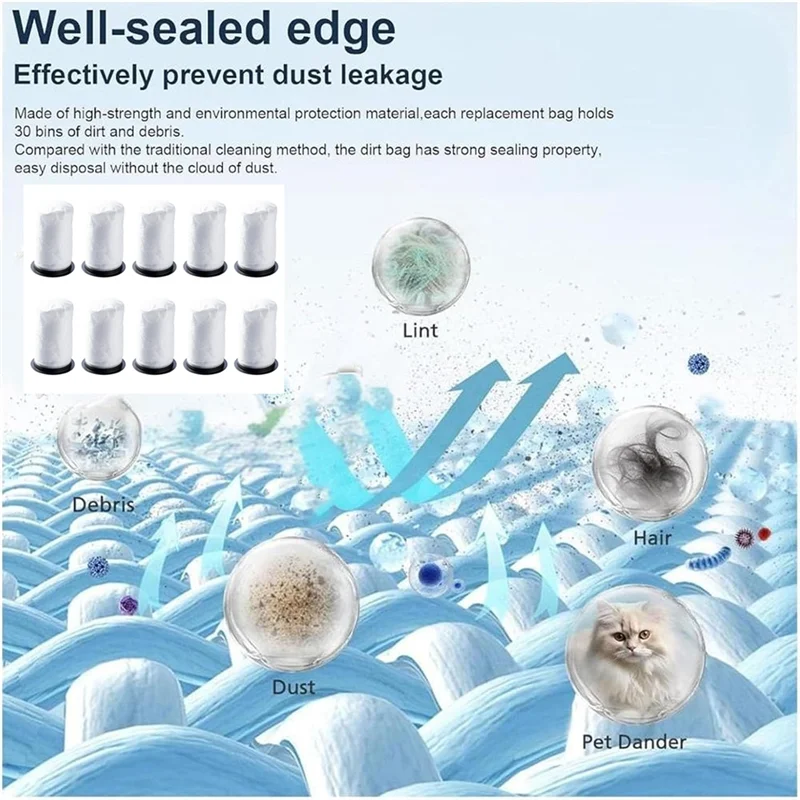 Henry Numatic NQ100 /Quick Hen.100 진공 청소기 액세서리 용 ABGP-10Pcs 먼지 봉투 향상된 청소 효율성