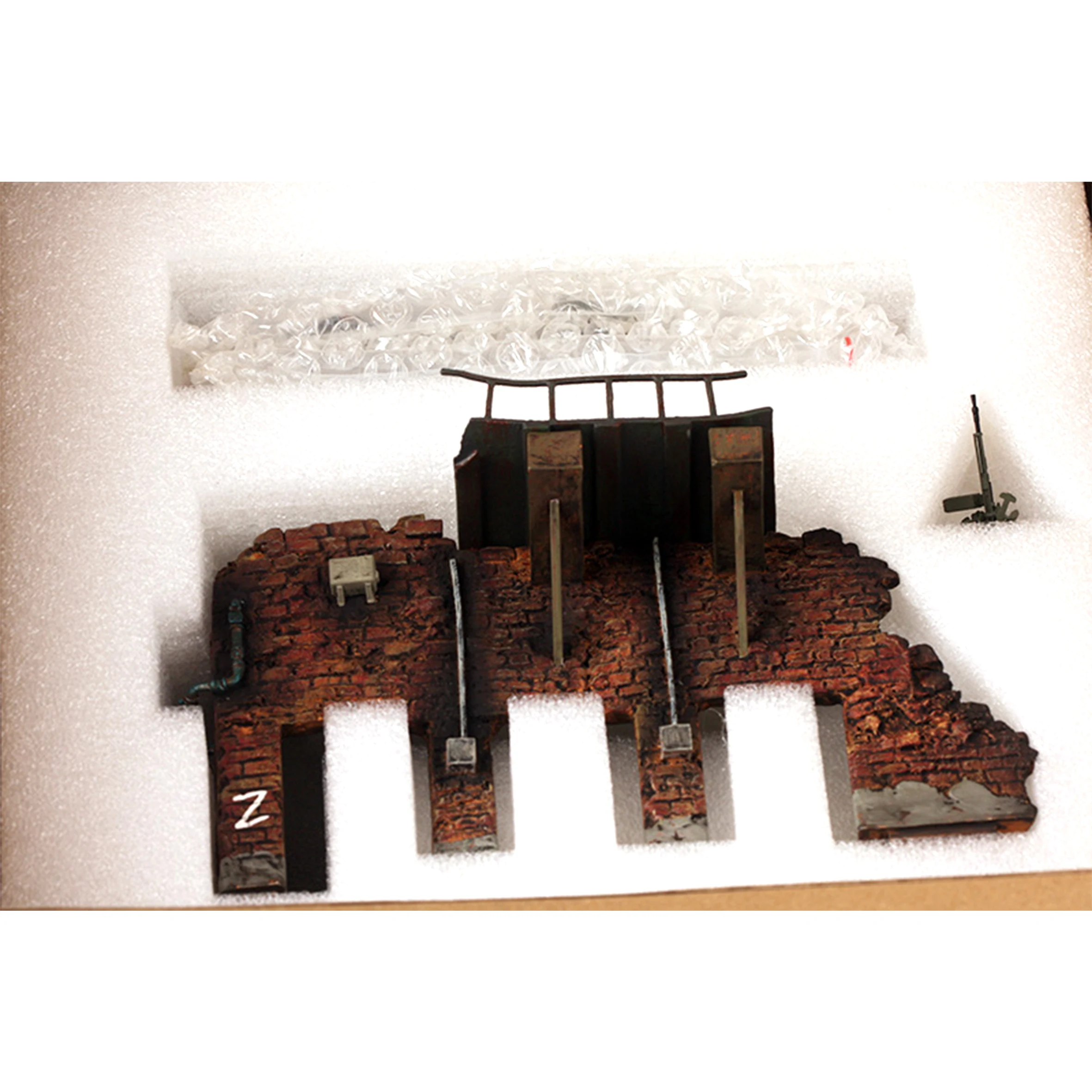 1/72 88M Russian Combat Scene Steel Ruins Scene Model Finished product collection scene model