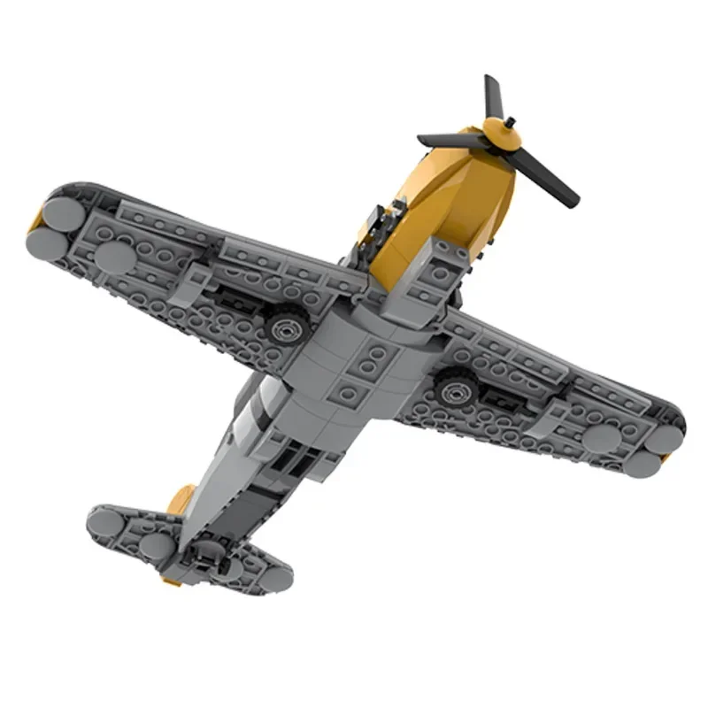 Bloques de construcción Moc, modelo de avión Messerschmitt Bf 109 F2, tecnología, bloques modulares, regalos, juguetes para niños, conjuntos DIY de montaje