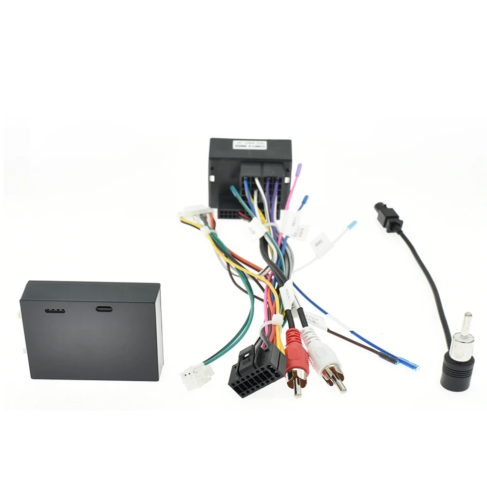Opel Astra Corsa Antara Vectra 16 Pin RCA Wire Harness, Automotive CANBUS Adapter Decoder Stereo Radio Connector Cable