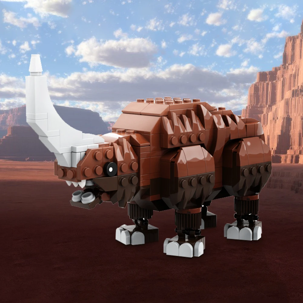 

Gobricks MOC Desert Monster Mudhorns Строительные блоки Космический фильм Фигурки Кирпичи Rhinos Beast DIY Модель Детские игрушки Подарок для детей
