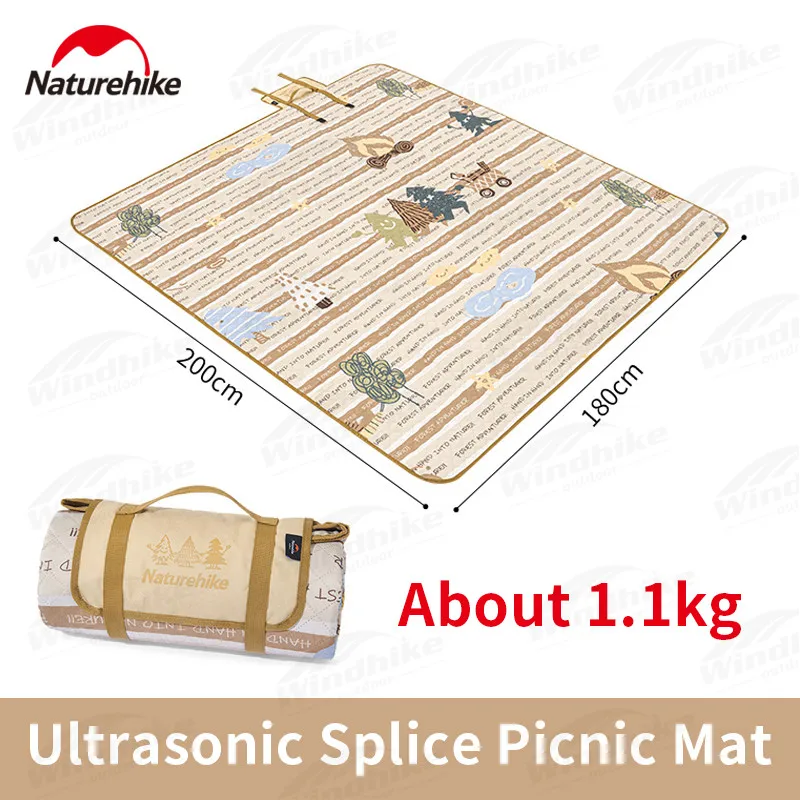 

Naturehike 1.1kg Ultralight Picnic Mat Large Area Spliceable Outdoor Family Travel Moisture-Proof Beach Pad 200x180cm Washable