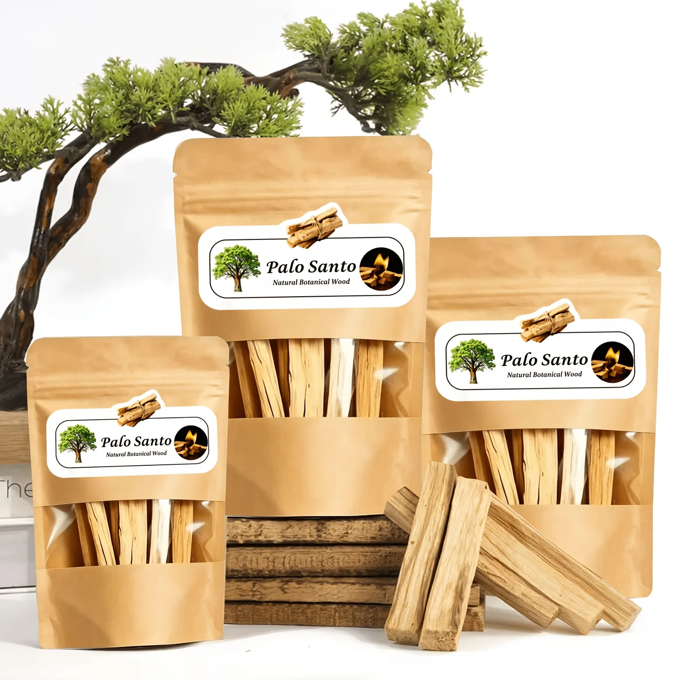 10G/20G/30G/50G/100G Natural Peruvian Sacred Wood Sticks, with Natural Aroma, Suitable for Rituals, Yoga, and Home Purification - Perfect for Christmas, Easter, and Halloween