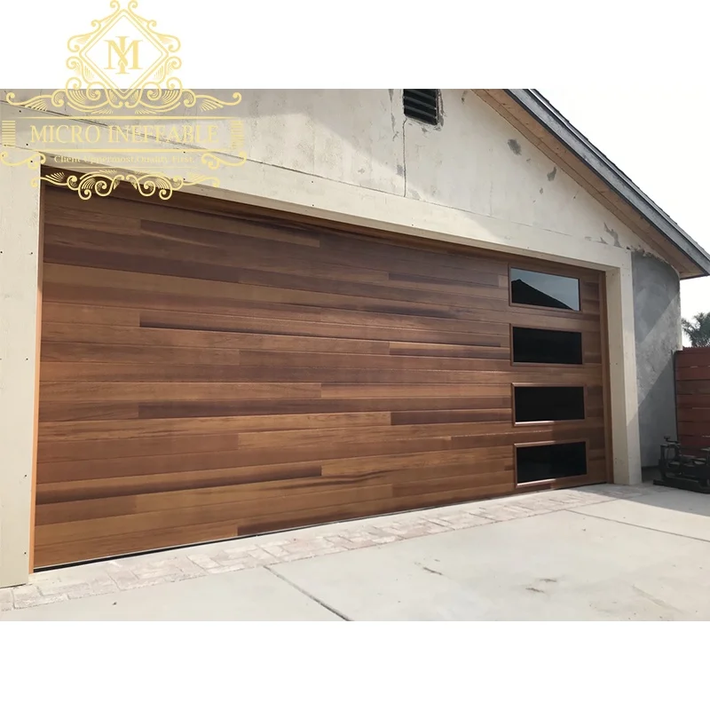 Garage Doors Aluminum glass Hot Sale High Quality Automatic Sectional Panel House  factory price