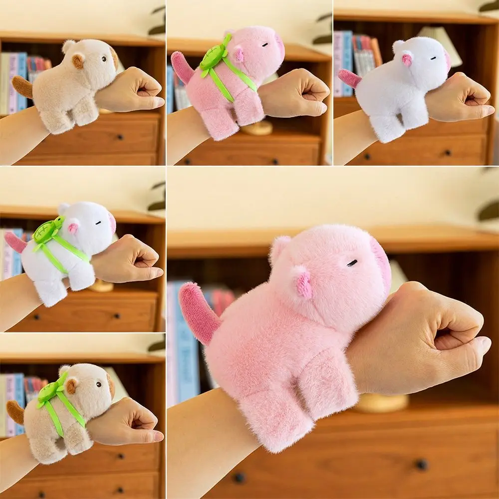 Grappige Pluche Capybara Slap Armbanden Cartoon Gevulde Poppen Capybara Slap Polsband Interactief Speelgoed voor Kinderen Gift