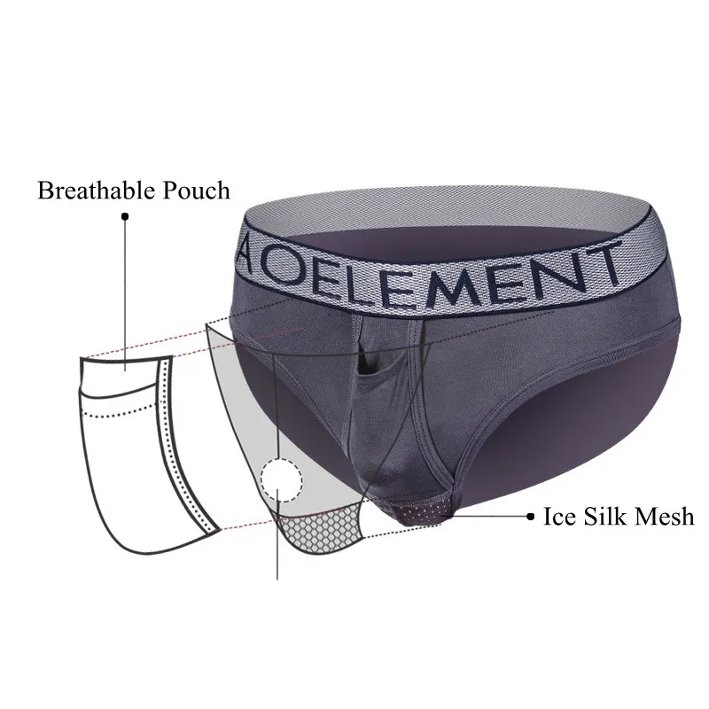 Mens Underwear Modal Briefs Shorts Hombre Push Up Panties For Man Breathable Bullet Separation Pouch Underpants Cueca Masculina