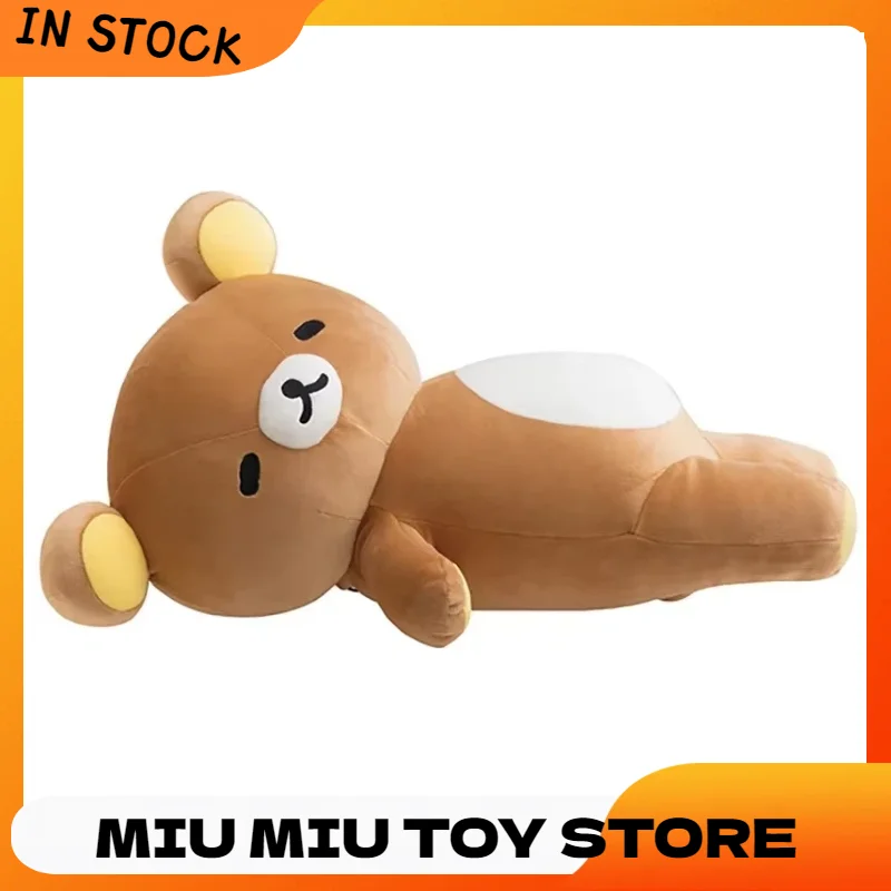 

Rilakkuma Cute Crooked Head Beer Belly Bear Pillow Plush Toy Doll Comfort Doll Large Doll Pillow Animal Doll Children's Gift