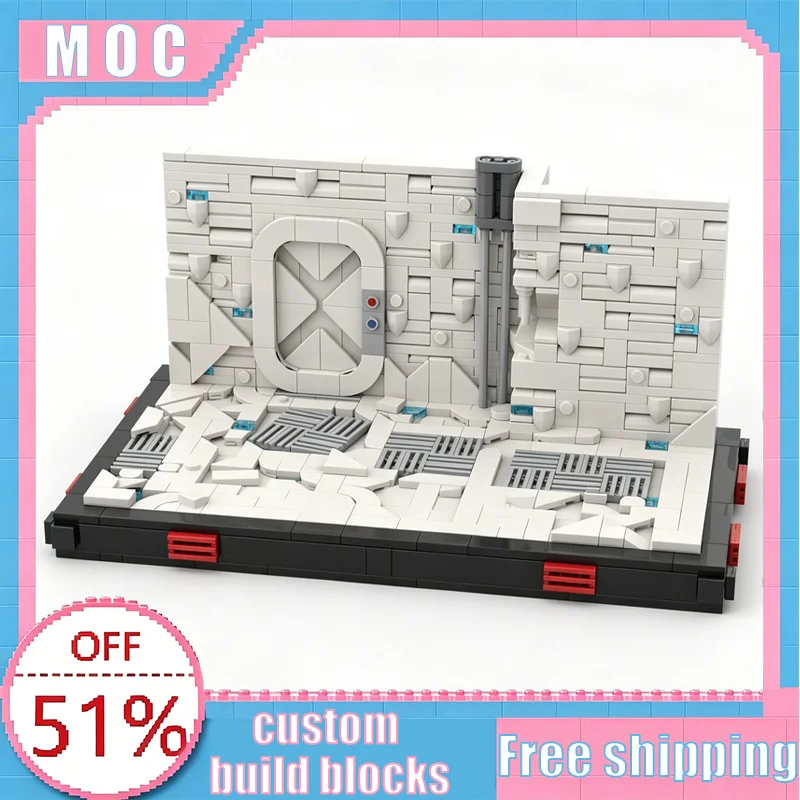 

716PCS MOC Echo Base Corridor Diorama Scene Model Custom Creative Building Block Educational Assembly Toy Display Special Gifts