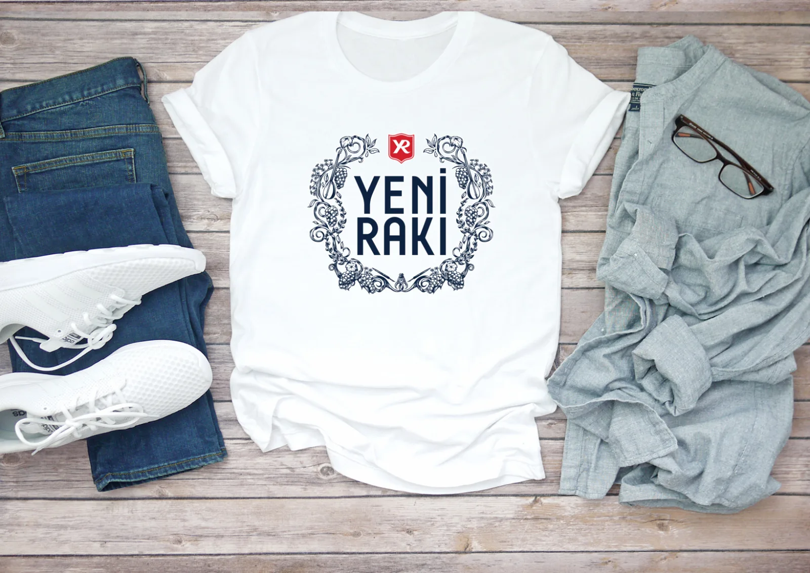 YENI RAKI Turkish Yeni Raki, Short Sleeve T Shirt Men E051