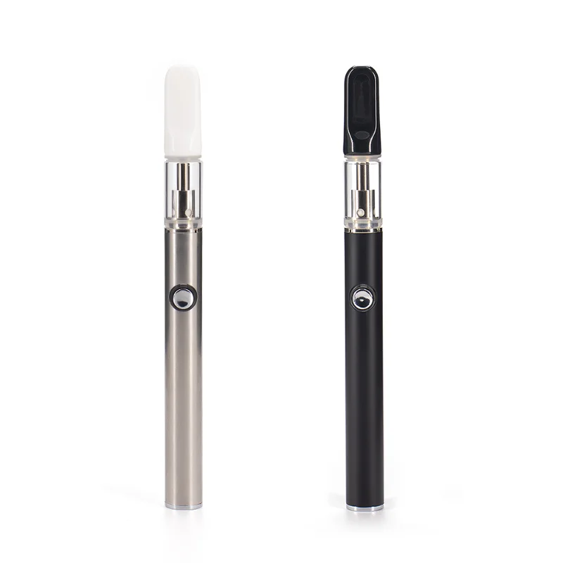 

10pcs TH205 Vape Kits 320mah Preheat Battery Bottom Charge Variable Voltage Pen 0.5ml Ceramic Cartridge Button With USB Charger