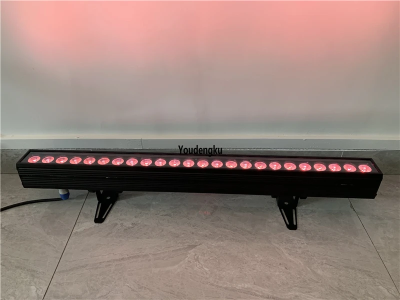 8 pieces DMX Led Linear Project Light Color Changing Wash Bar 24x15w 5in1 rgbwa Led indoor Wall Washer Layer lights