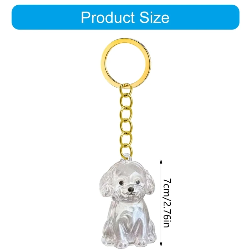  Pet Memorial Keychain For Carrying Dog Hair Remembrance Plastic Case