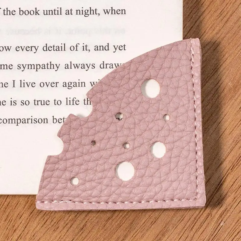Leather Corner Bookmark Decorative Students Corner Bookmark Triangle Book Markers For Bookworms Books Lovers Readers Boys Girls