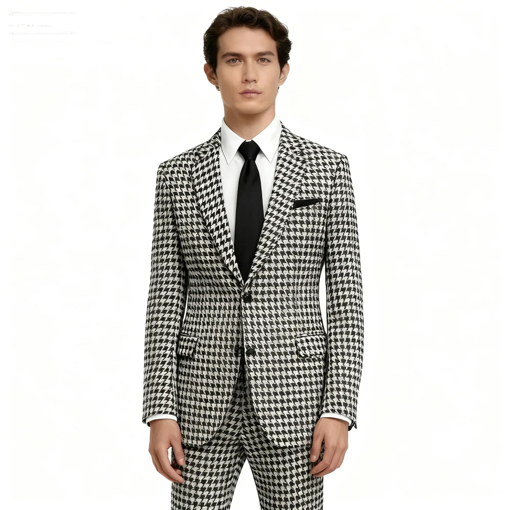 

Men's Slim Fit Solid Blazer Casual Wedding Suit Jacket Best Man Dinner Tuxedo Coat Fashion Business Groom