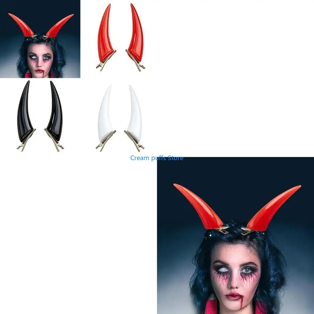 50LE 2pcs Multifunctional Halloween Hair Pin Make up Hairpin Youth Adults Barrettes Hair Accessories