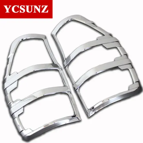 Imagen 2 del producto Cubiertas de luces traseras cromadas ABS para Ford Ranger Wildtrak T6 T7 T8 2012 2013 2014 2015 2016 2017 2018 2019 2020 2021, accesorios de estilo para coche