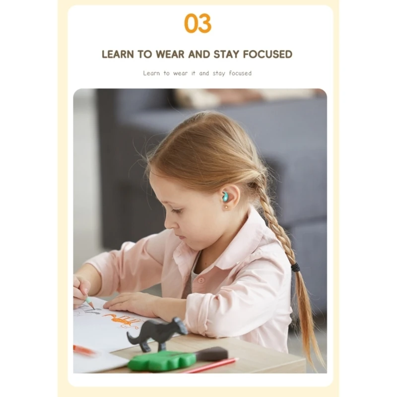 ปลั๊กอุดหูซิลิโคน 1 คู่ ปลั๊กอุดหูแบบใช้ซ้ำได้ ปลั๊กอุดหู ปลั๊กอุดหูตัดเสียงรบกวน